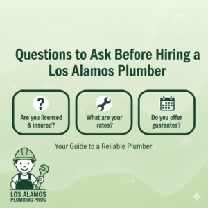 Questions to Ask Before Hiring a Los Alamos Plumber